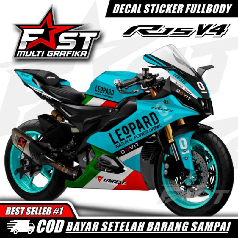 (COD / Bayar ditempat ) Anti Luntur dan Mudah di pasang, Decal Stiker Fullbody decal Yamaha R15 V3 s