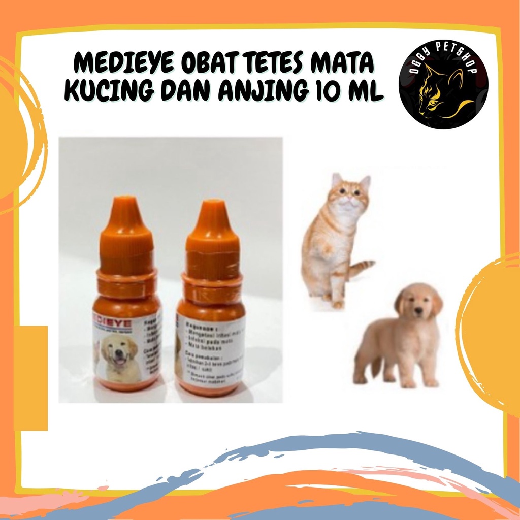 Medieye Obat Tetes Sakit Mata Kucing Anjing 10Ml | Obat Tetes Mata Cat&amp;Dog 10Ml