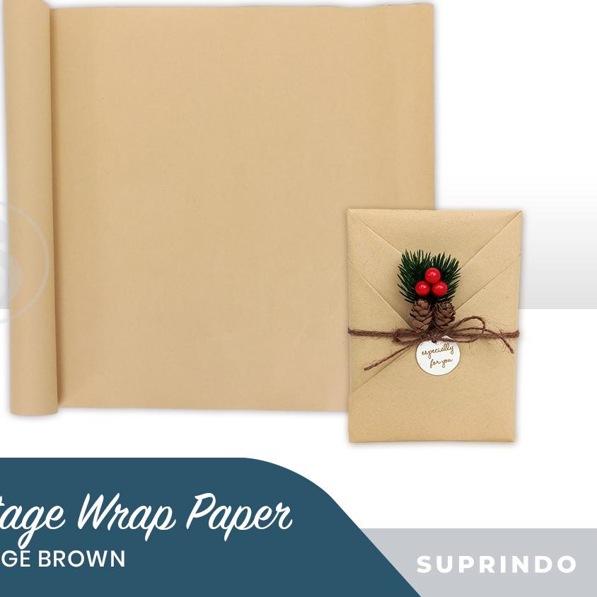 

TERBARU (10lbr) KERTAS KADO POLOS KRAFT NFG`