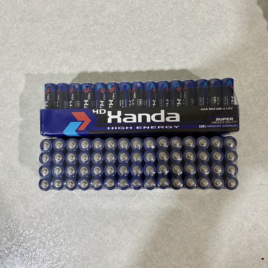 Baterai satuan 1 pcs XANDA HANDA AA / AAA 100 mAh 1.5V - Battery Batu Batre Batere Murah - Anti Bocor - Tahan Lama - Baterai Jam Dinding, Mainan Anak, Elektronik, Remot TV