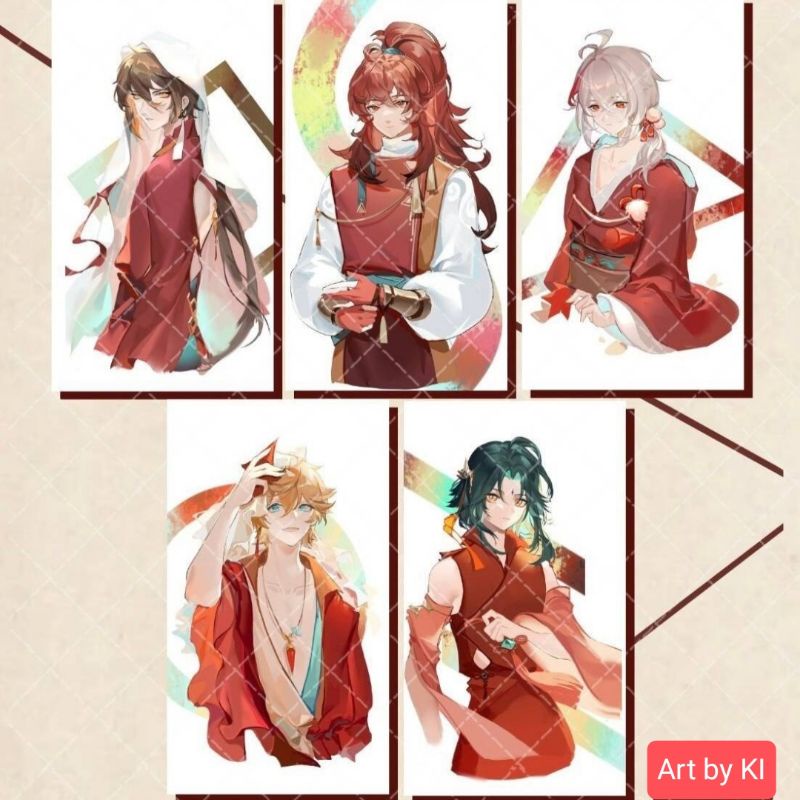[FANMERCH] GENSHIN POSTCARD BY KI
