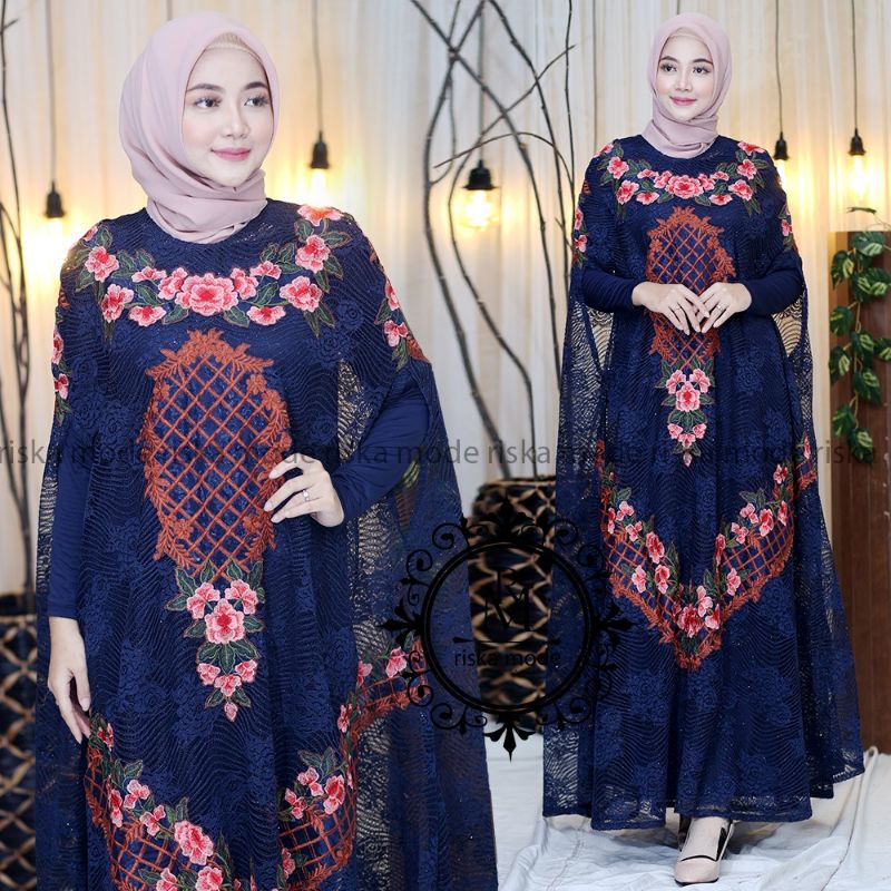 Kaftan Slavina Free Gamis Manset Original Butik