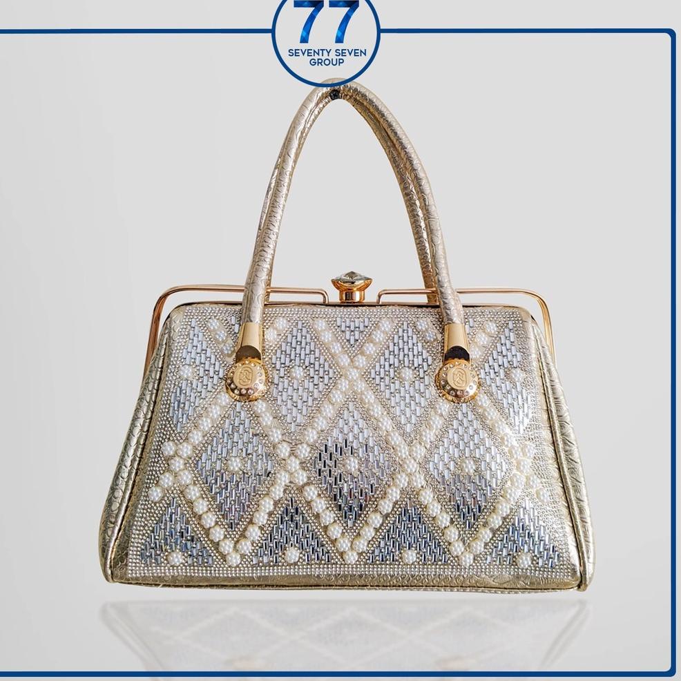 [F-C3C[»] Tas Pesta Mewah Behel Kancing Berlian Motif Mutiara Clutch KODE TP-803S siap dikirim