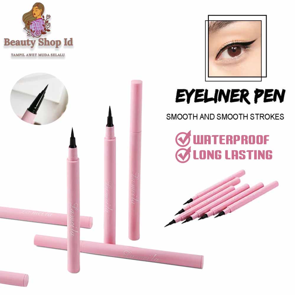 BEAUTY JAYA  - [ BISA COD ] LAMEILA EYELINER ORIGINAL PEN PENCIL ALIS MATA WARNA HITAM ANTI AIR &amp; TAHAN LAMA