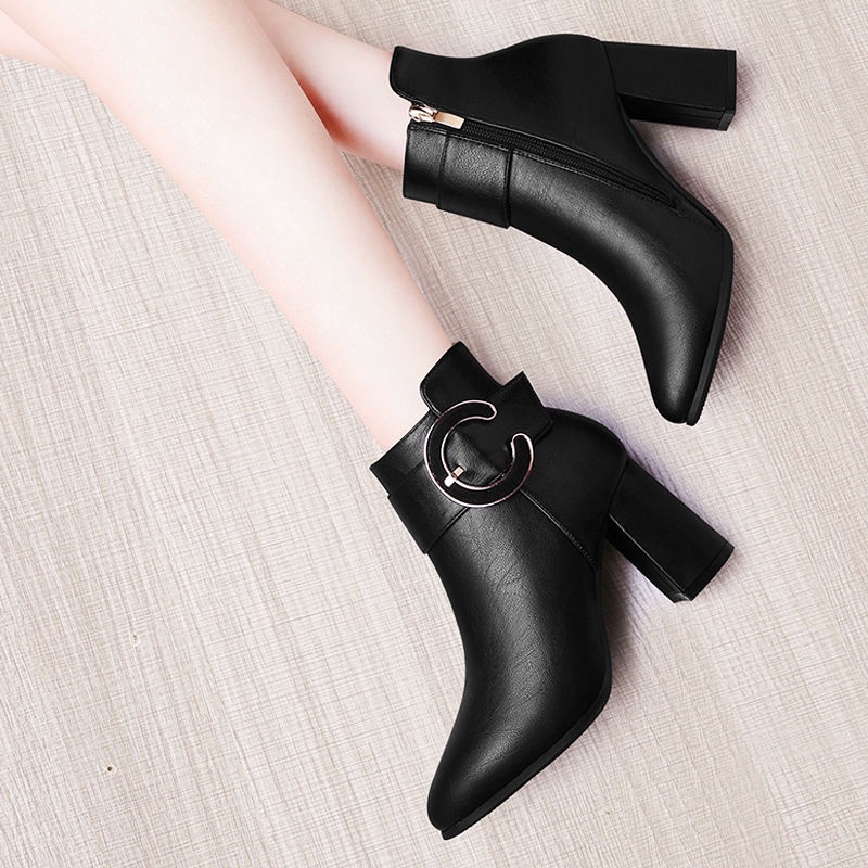 ✅PINKEY P112 Sepatu Wanita Boot Heels Hak Model Boots Model Korea