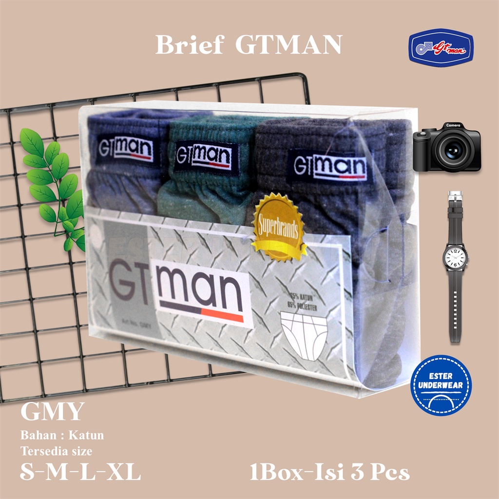 CELANA PRIA DEWASA GTMAN GMY ISI 3 PCS KUALITAS BAGUS NYAMAN DIPAKAI