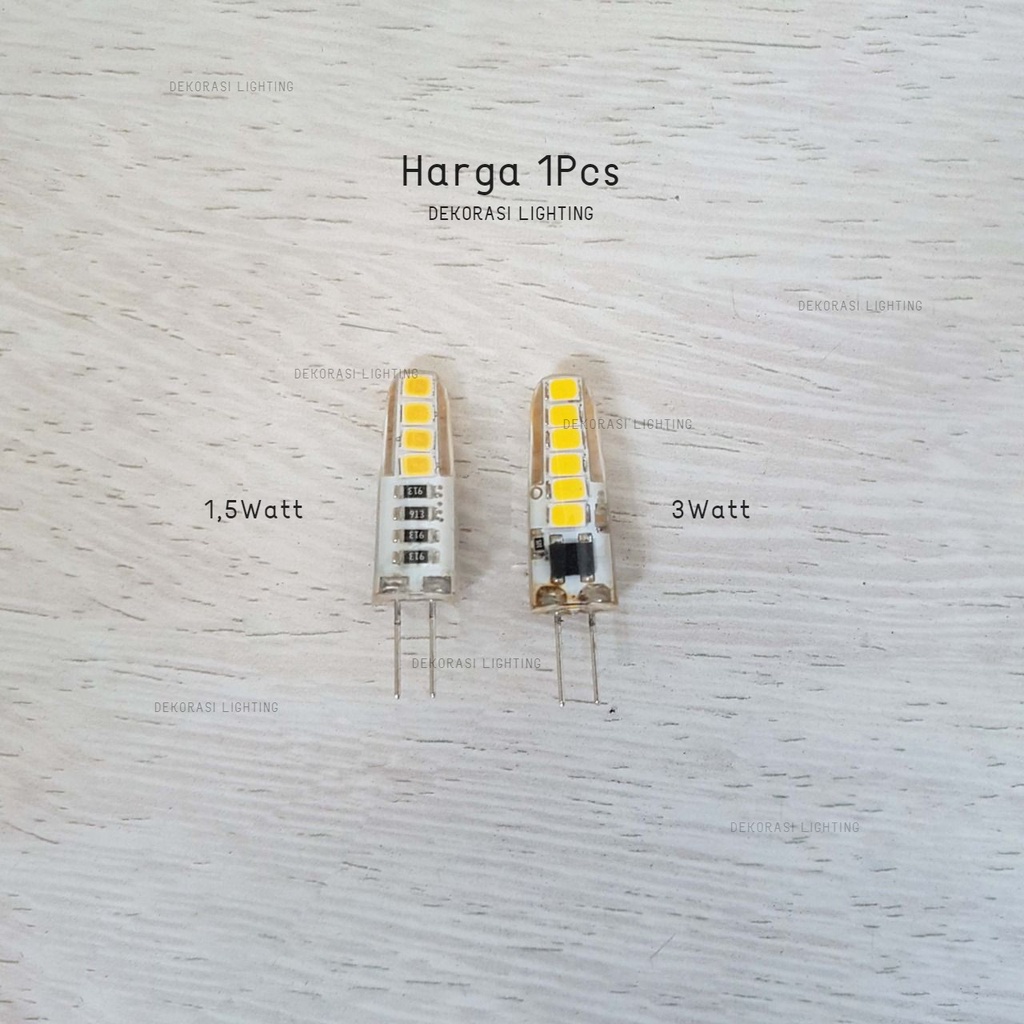 Lampu kacang led smd 3w 1.5w G4 mr16 220volt kaki tusuk dekorasi
