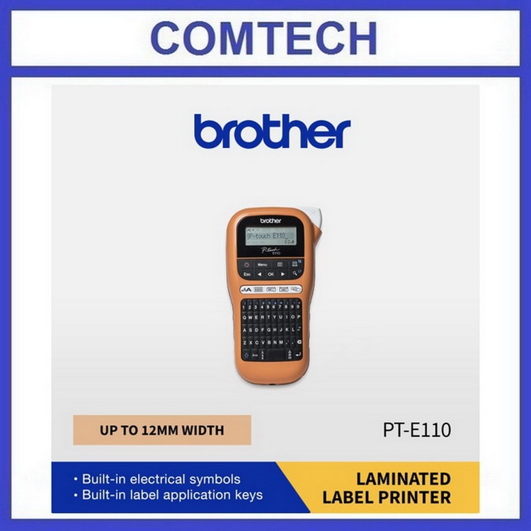 

Brother P-Touch PT-E110 Printer Label Laminated Sticker