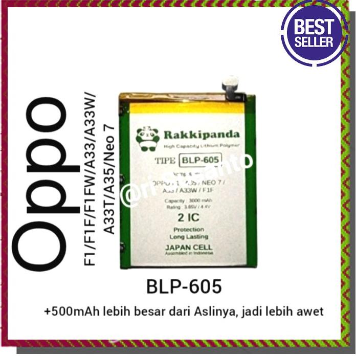 Acc Hp Baterai Rakkipanda Blp605 Oppo F1 F1Fw F1F A35 Neo 7 A33