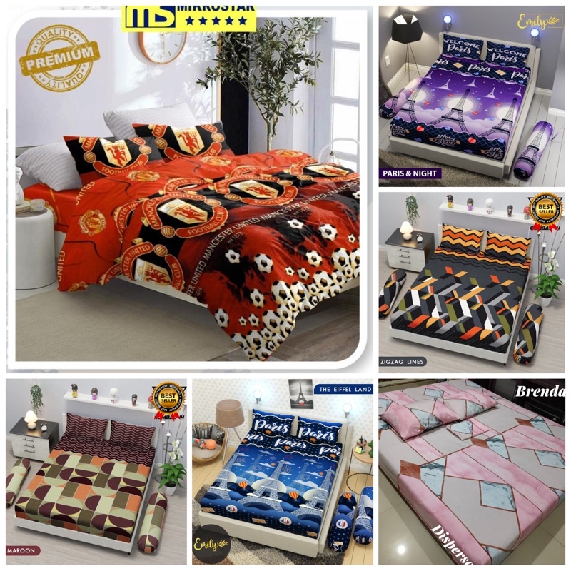 Sprei Home made motif Flamingo Sprei Motif Bunga Sprei motif Tulip