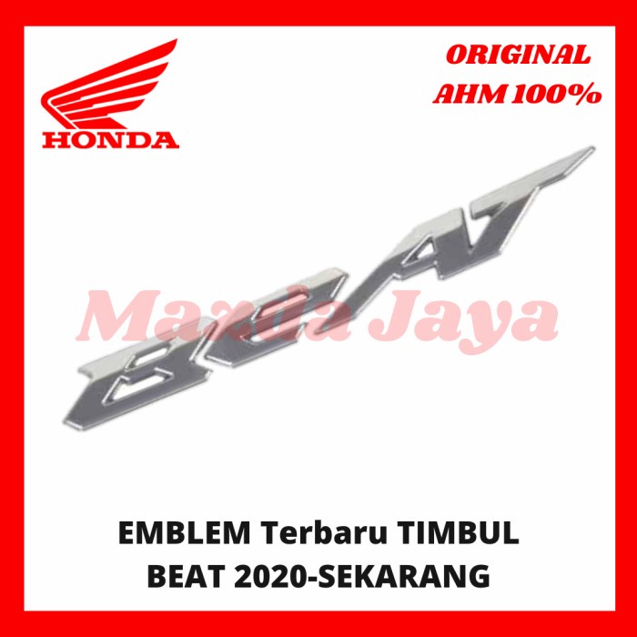 EMBLEM BEAT TERBARU 2020 timbul ORI AHM 86834K1AN30ZA