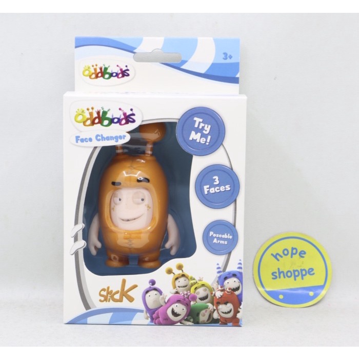 Mainan Action Figure Oddbods - Slick Oranye Original New Sealed SNI