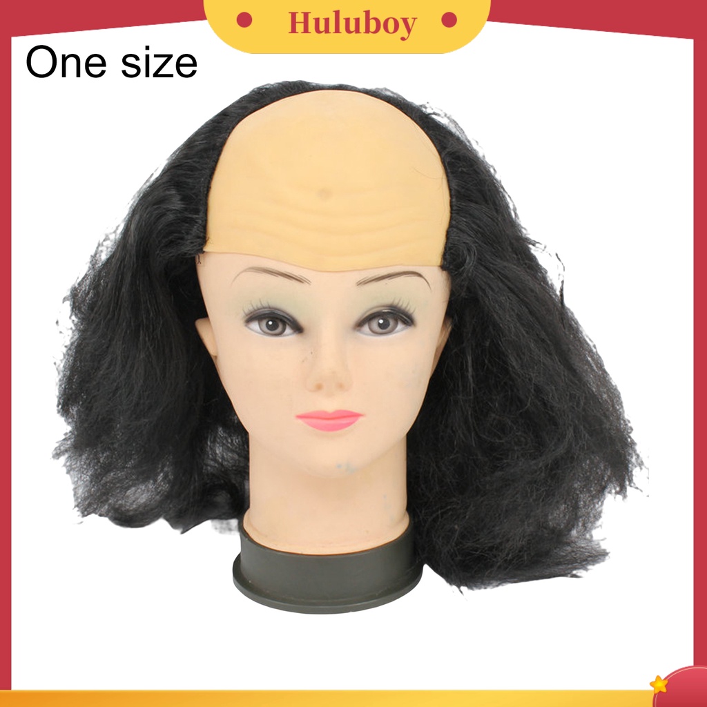 Wig Rambut Botak Palsu Universal Bahan Lateks Dapat Digunakan Kembali Untuk Cosplay Halloween