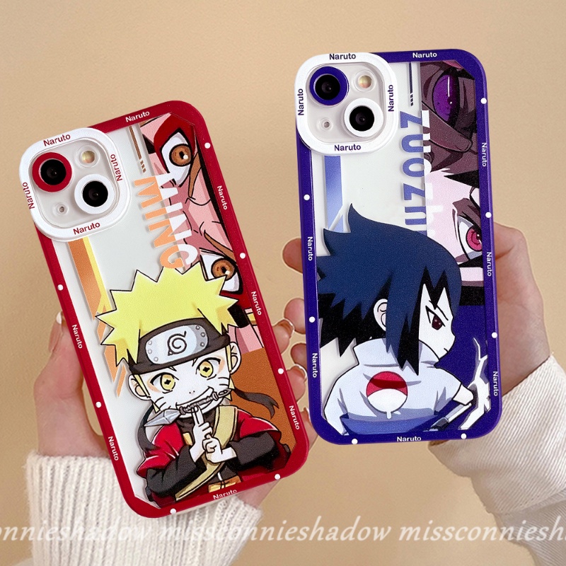 Realme C30 C25 C25 C35 8i 9 9Pro Plus 9i GT C31 C15 C12 C25s C25Y C20 C11 C21 C3 C21Y C20A 8Pro 8 6i 5i 5 5s Kartun Animel NARUTO Cute Sasuke Dan Shikamaru Soft TPU Clear Case