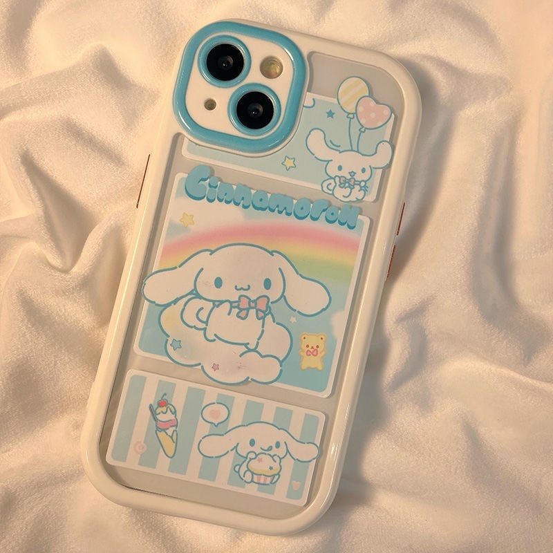 IPHONE Casing Ponsel Desain Anjing Lucu Giok Pelangi Kompatibel Dengan Iphone12 13 14 11 Pro Max X Xs Max Xr Ccdfd