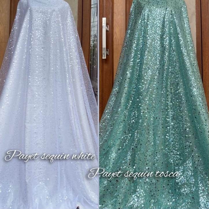 Banyak Peminat KAIN TILE / TILE MUTIARA PAYET SEQUIN / TILE PAYET SEQUIN