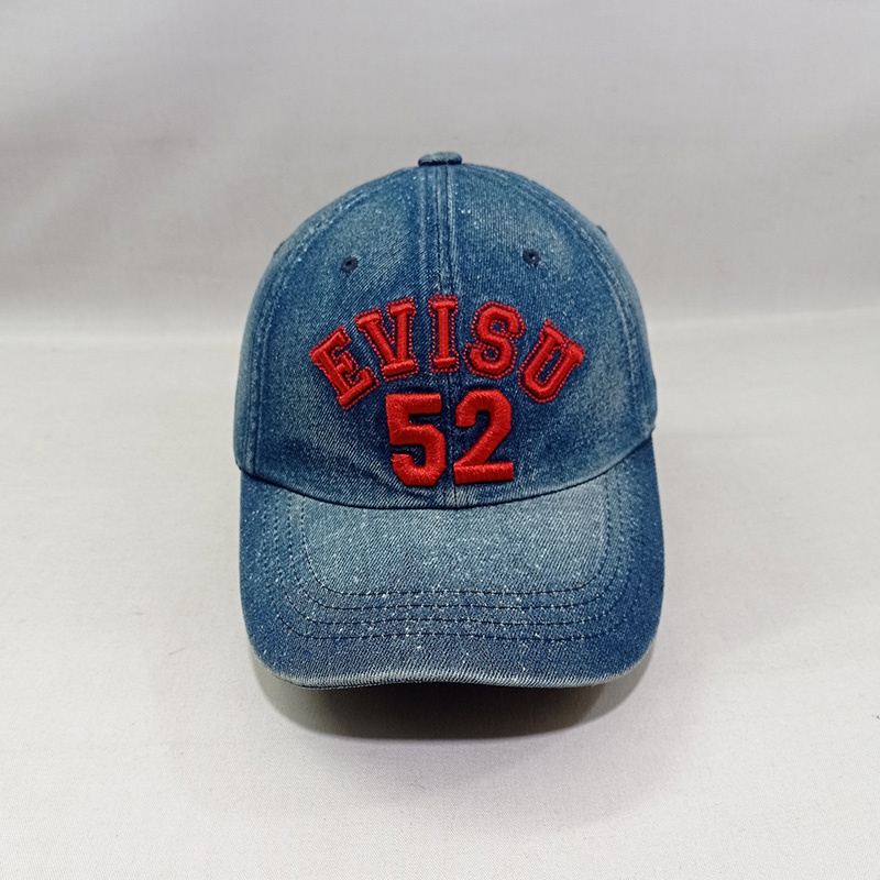 Topi Cap Evisu 52 Denim Second Original