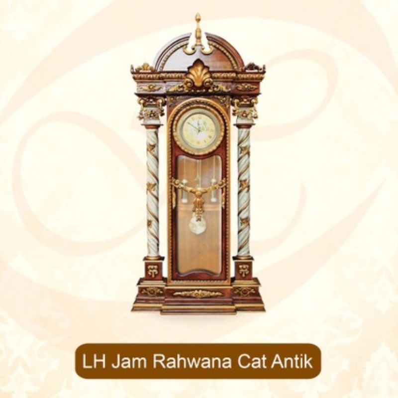 Lemari Hias Jam Antik - Kayu Jati Asli - Tipe Rahwana - Berlaku COD - Free Ongkir Medan
