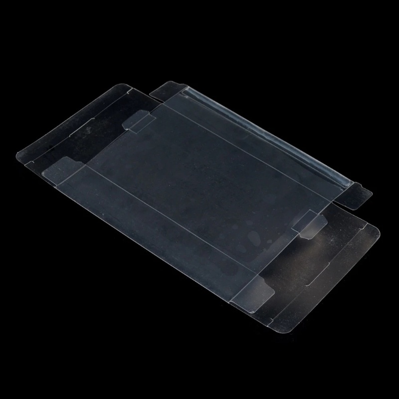 Zzz 2Pcs/Set Cart Clear CIB Case Sleeve Box Untuk SNES/N64 CIB Pelindung Game