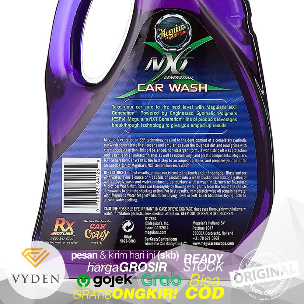 MEGUIARS NXT Generation Car Wash 100ml Repack Shampoo Cuci Mobil Salju Sampo Licin Kilap MURAH
