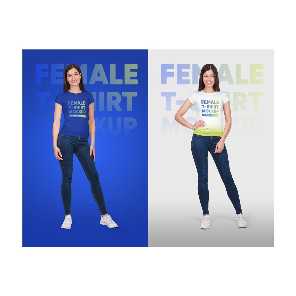 Female T-Shirt Mockups Vol 5 Part 1