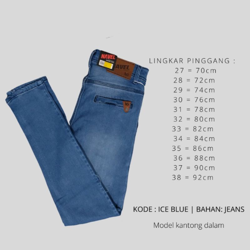 CELANA JEANS PANJANG PRIA PENSIL ORIGINAL BY NAVEL DENIM