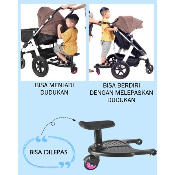 TERMURAH Stroller Pedal , Pijakan dudukan stroller, Dudukan extention stroller