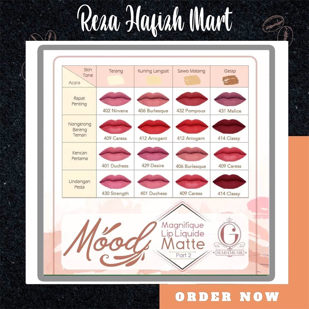 MADAME GIE MAGNIFIQUE LIP LIQUIDE Madam Gie Lip Cream bpom