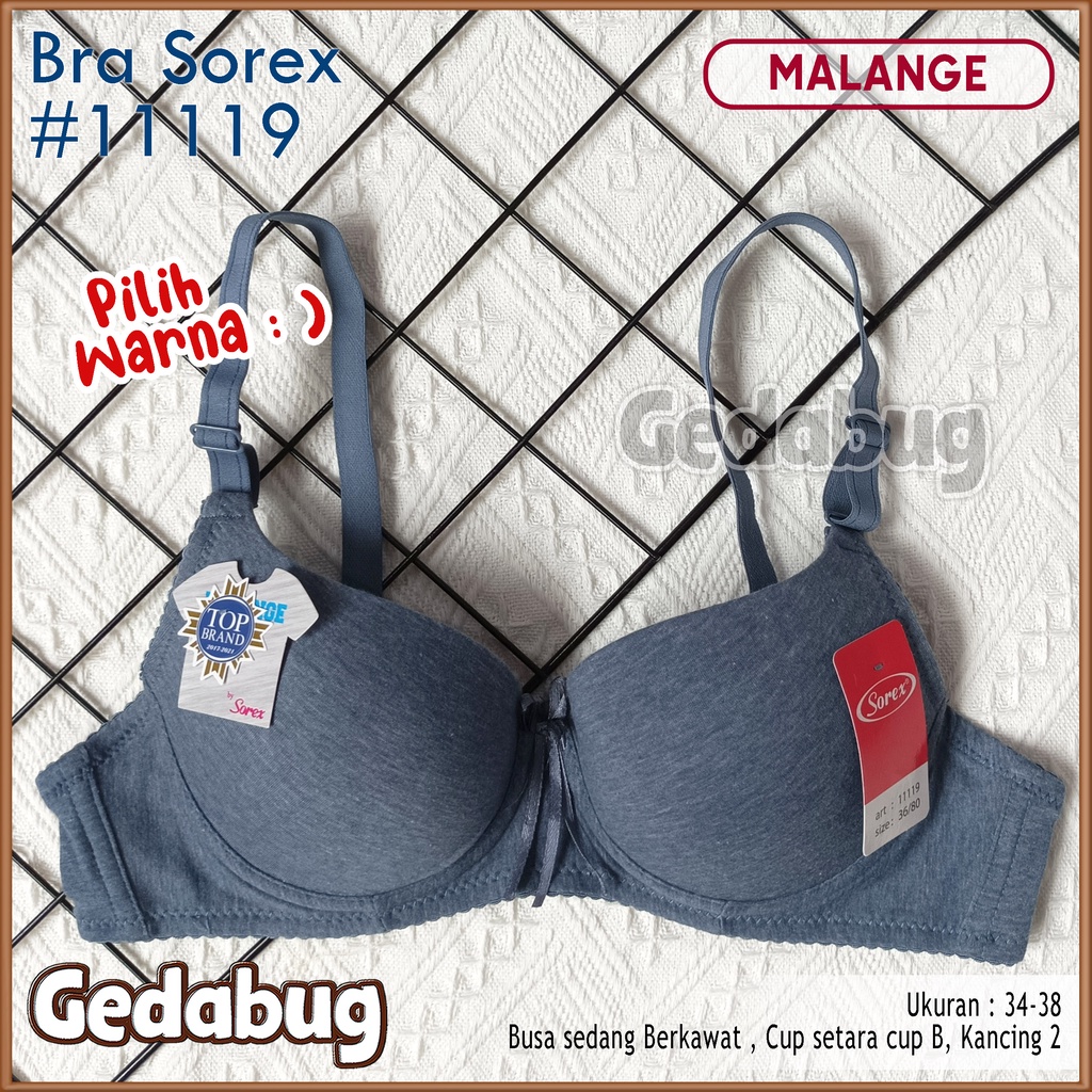 Bra BH Sorex 11119 Malange Collection | BH Busa dan berkawat Cup setara Cup A-B Kait 2 | Gedabug