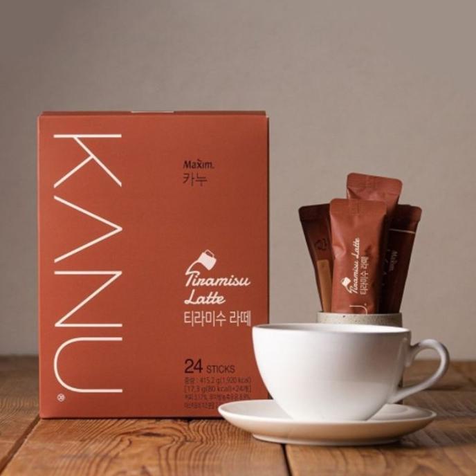 

Maxim Kanu Tiramisu Latte / Kopi Maxim Coffee Korea Instan isi 24