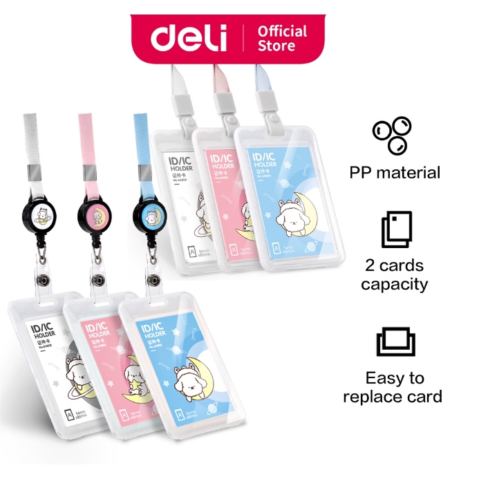 Deli Kalung Holder Kartu Lucu / ID Card Holder Name Tag