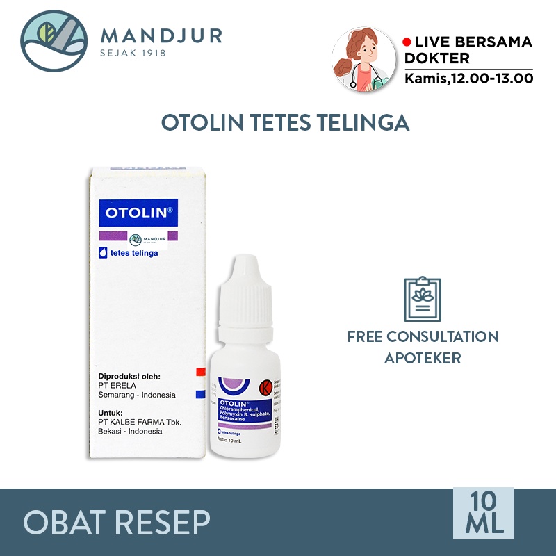 Jual Otolin Ear Drop 10 mL Shopee Indonesia