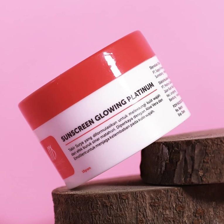 ㊔Q Sunscreen glowing platinum by MD Glowing NEW PRODUCT 2378 ♠