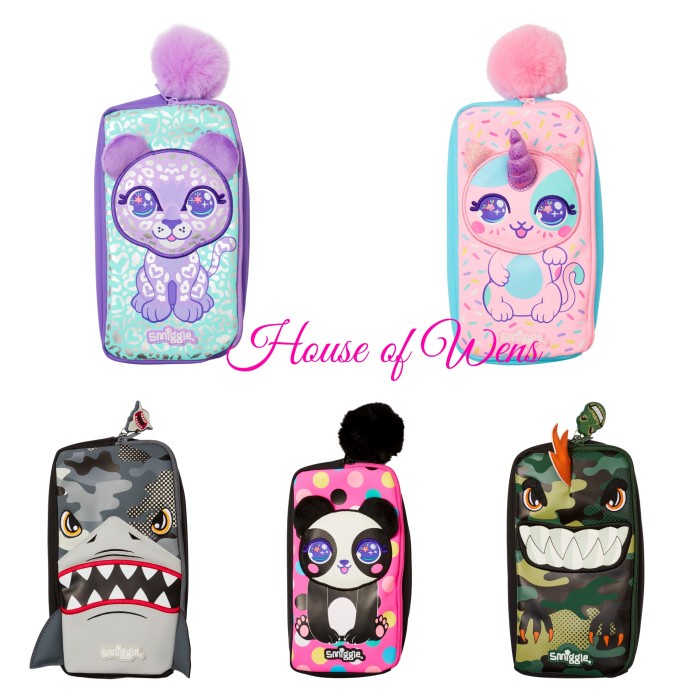 

SMIGGLE BEST BUDZ CHARACTER POCKET PENCIL CASE ORIGINAL TEMPAT PENSIL