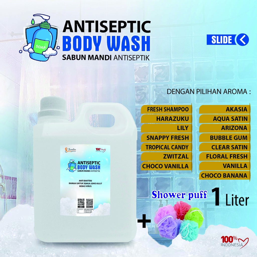 Sabun Mandi Aroma Wangi Segar / Sabun Body Wash  Mandi Aroma Wangi Segar Kemasan 1 Liter Jerigen