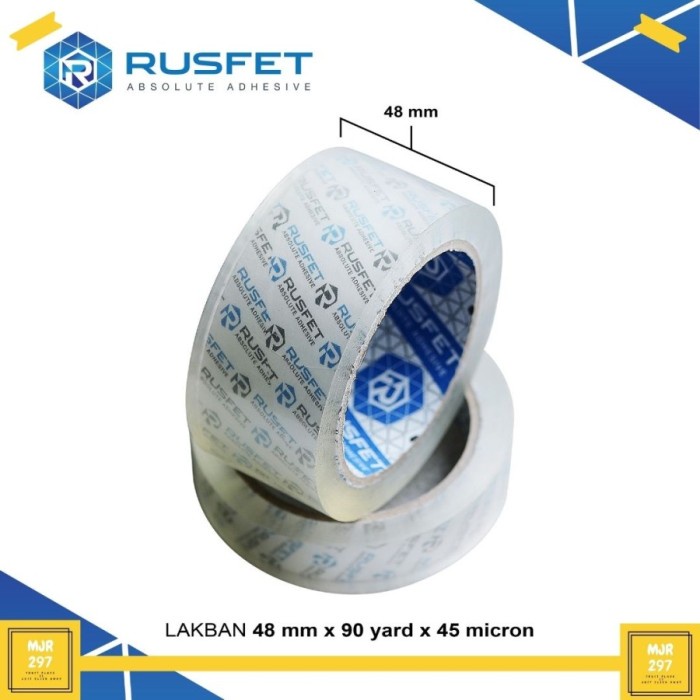 

Lakban/Plakban Rusfet 90 Yard 2 Inch 50 Micron Kualitas Diatas Daimaru - Cokelat Tua
