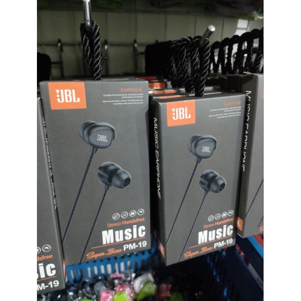 Hf Handset Handfree JBL PM 19 Earphone Stereo