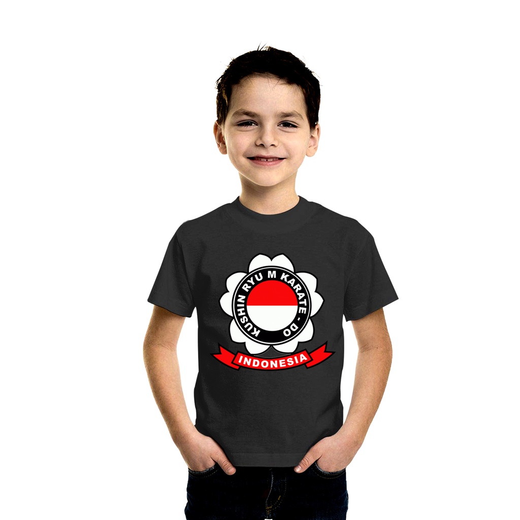 Kaos distro KUSHIN RYU KARATE INDONESIA Tshirt pakaian anak laki-laki pakaian anak perempuan