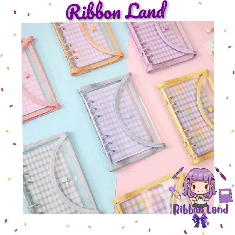 

A6 Binder Deluxe Envelope Cover Glitter 6 Ring Warna