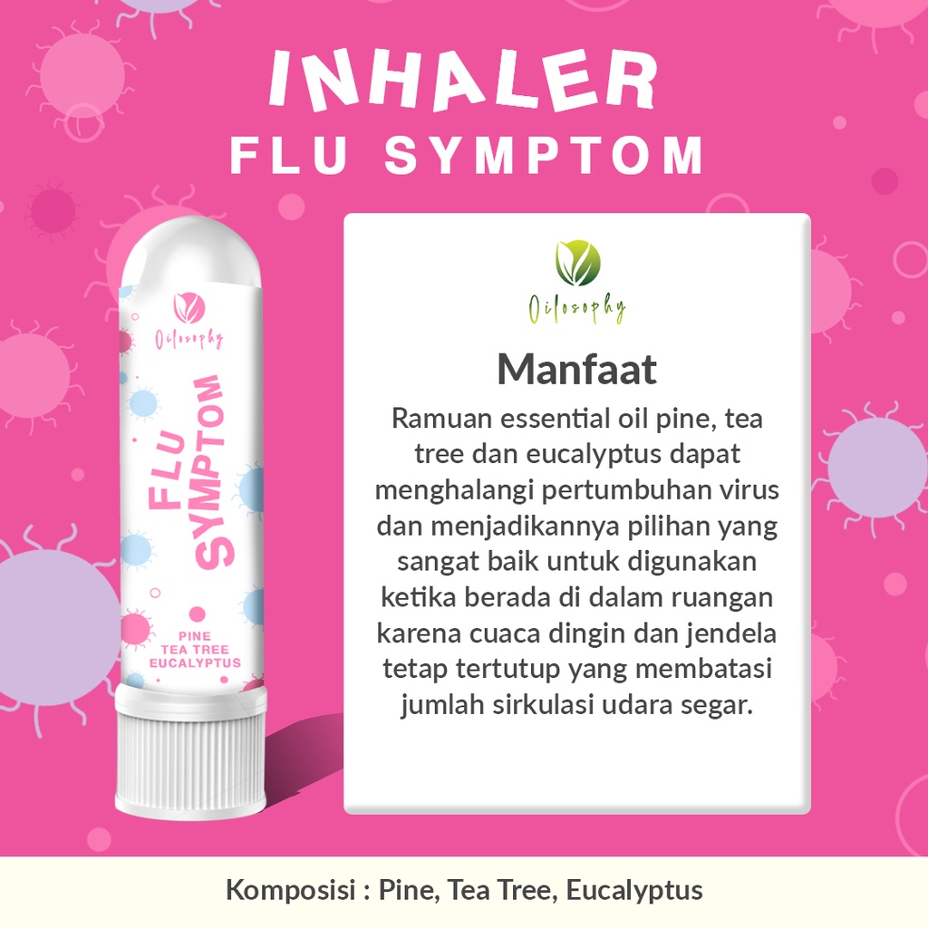 Inhaler Flu - Pilek - Flu Batuk - Demam - Panas Dingin - Meriang - Hidung Tersumbat - pegal - Masuk Angin - menggigil - Sakit Kepala - Mual - Muntah - Sakit Tenggorokan - Leher Kaku - Sesak Nafas - Tidak Nafsu Makan - Bersin - Pegal - Herbal