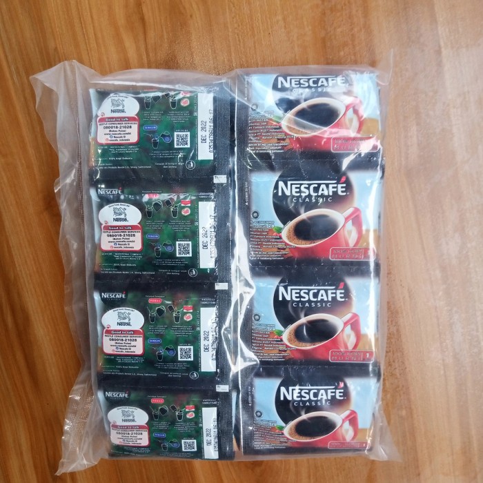 

Kopi-Bubuk- Nescafe Classic Sachet 2Gr @ Pack Isi 60 Pcs -Bubuk-Kopi