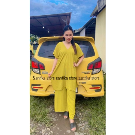 Set nina long square | setelan nagita long square crinkle airflow viral | oneset long square nagita 