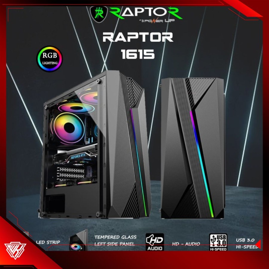 Casing Gaming 3 Power Up RAPTOR 1615