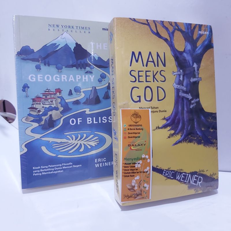 The Geography of Bliss Memoar Filosofis Kisah Lucu - Man Seek God Mencari Tuhan Eric Weiner Buku 202