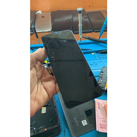 lcd original copotan minus glass Realme C15 Qualcom