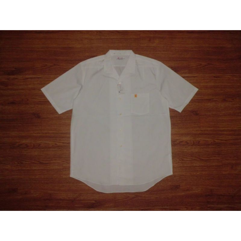 Kemeja Open Collar Kanko White