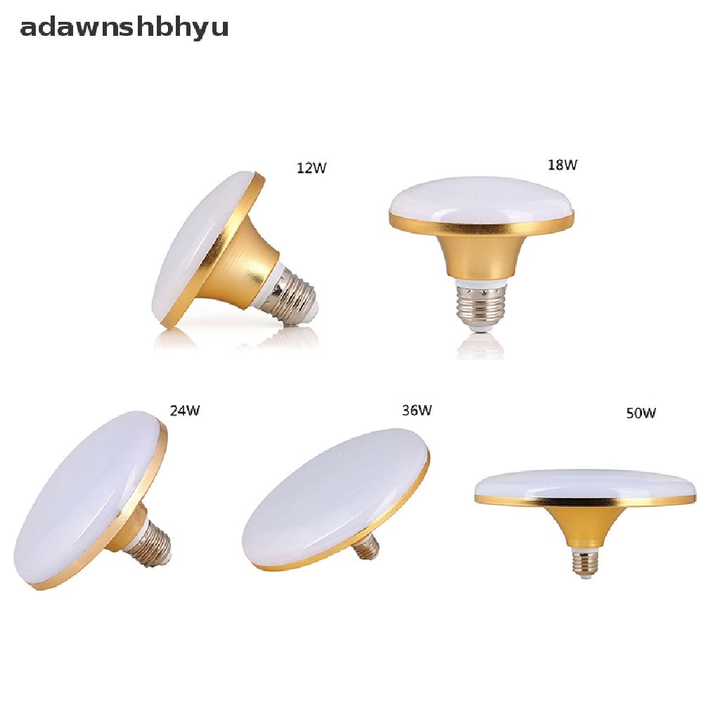 Bohlam LED UFO adawnshbhyu Bola Dunia Lampu Sorot Garasi 12W 18W 24W 36W 50W Putih Lampu 220V E27 ID