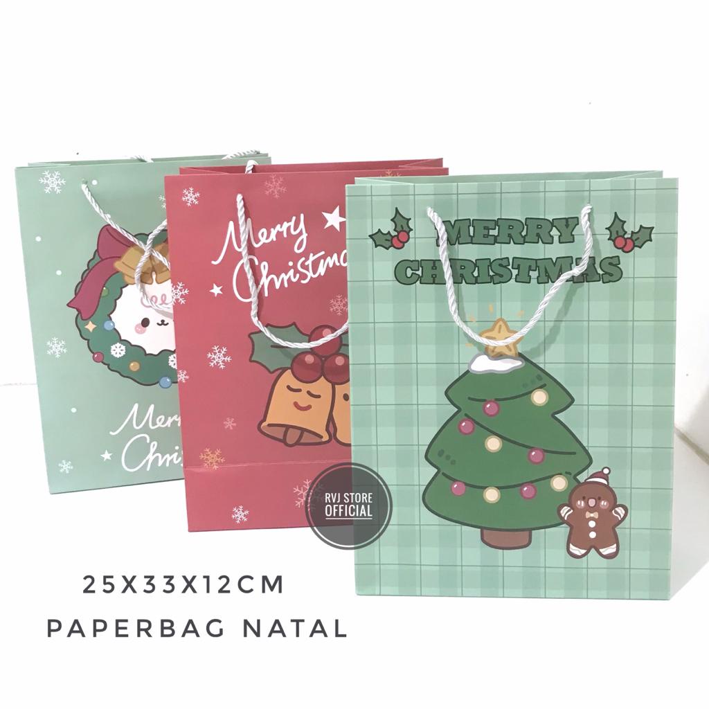 

PAPERBAG NATAL IMPORT / TAS NATAL TENTENG / hampers natal