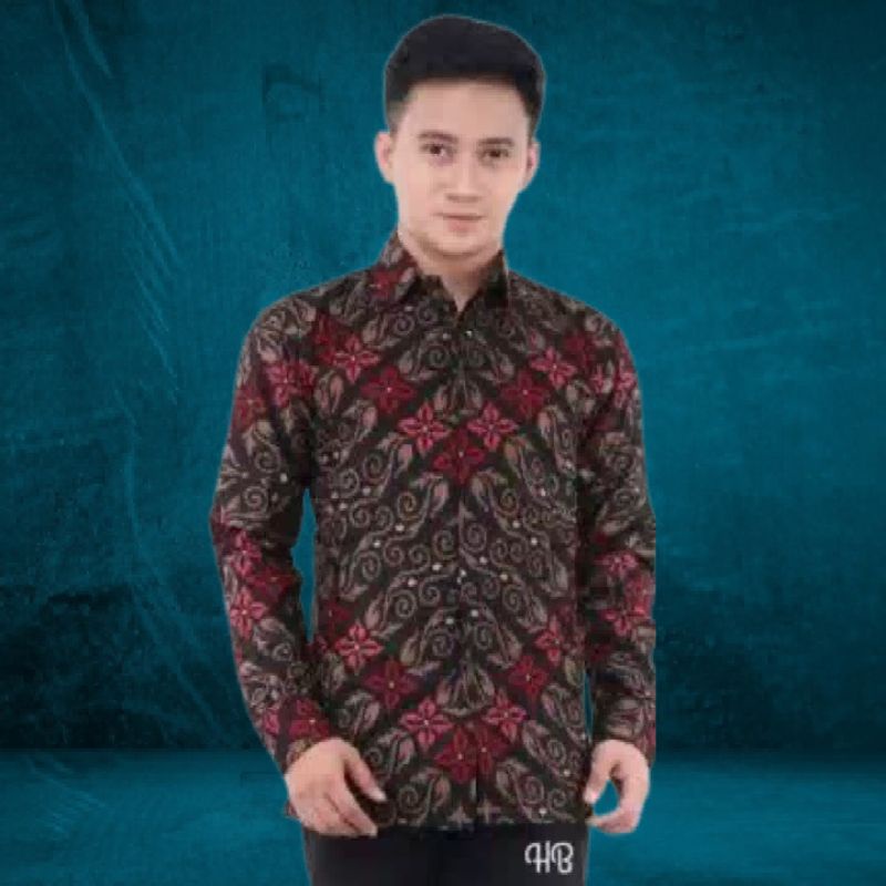 Kemeja batik pria lengan panjang reguler | Baju batik pria lengan panjang premium