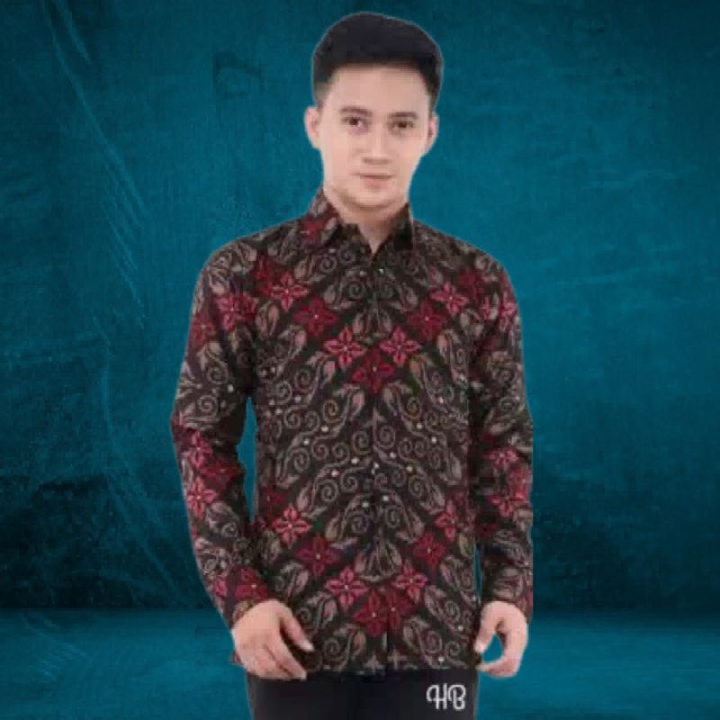 Kemeja batik pria lengan panjang reguler | Baju batik pria lengan panjang premium